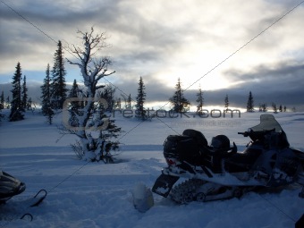 Snowmobiletrip  in Jamtland, Sweden