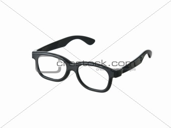 Geeky funny black glasses