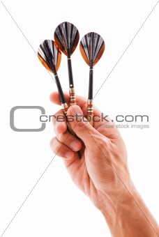 Hand Holding 3 Darts