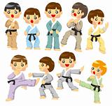 cartoon Karate Player icon