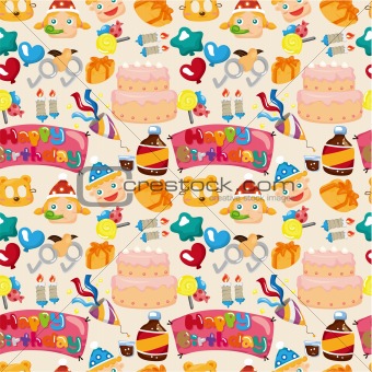 seamless birthday pattern