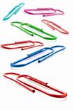 Colorful paper clips - very shallow depth of field