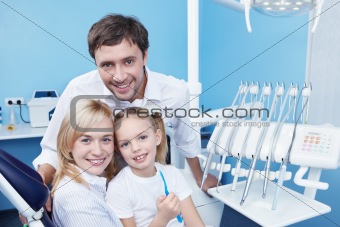 Families in the dental office
