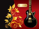 Vector illustration with guitar
