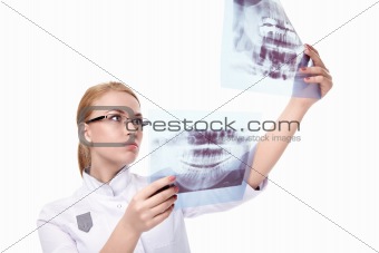 Doctor with x-ray