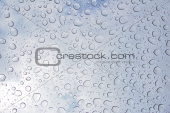 Drops at glass. Background.