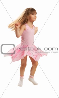 Little girl dancing