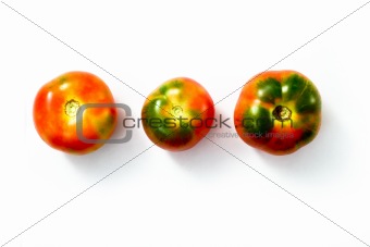Red-and-green tomatos