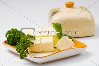 Butter with parsley