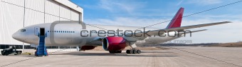 Panoramic passenger airplane