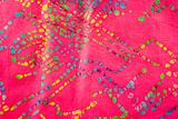 Pink batik fabric