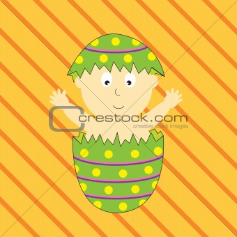 Baby in Easter Egg