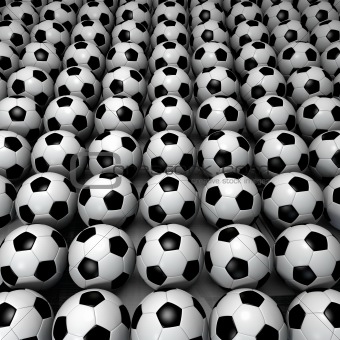 Field of Soccer Balls