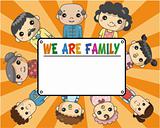 cartoon family card