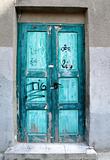Old door, broken paint