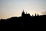 Prague in the sunset