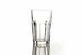 empty glass isolated on white background
