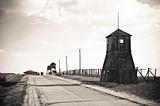 watch tower in concentration camp