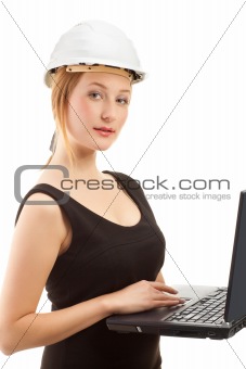 Engineer with laptop