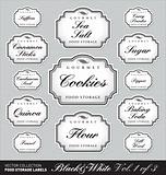 ornate food storage labels vol1 (vector)