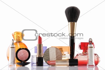 perfume and make-up, beauty concept