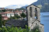 Church on lake Como in northern Italy
