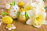 Easter chicken egg decoration