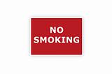 no smoking sigh isolated on the white background