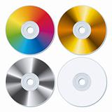 Set of four blank CDs