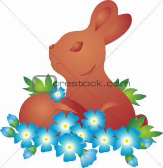 Choco Banny and Egg. Easter Vector
