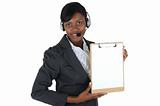 Attractive Business Woman with Headset 04