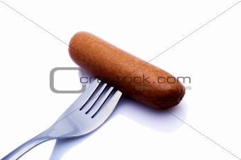 Fork and sausage