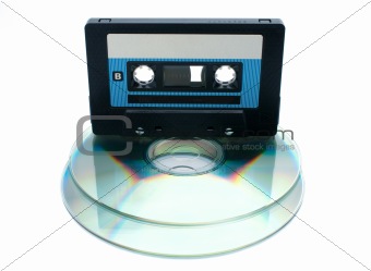 Tape cassette and digital compact disc