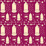 Seamless condom pattern background