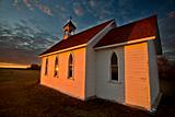 Sunset Saskatchewan Church