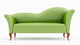 green fashion couch