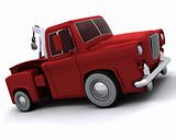 Caricature of 50's pickup truck