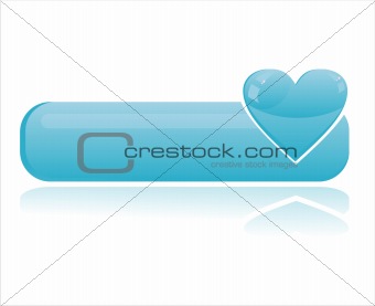 blue heart banner