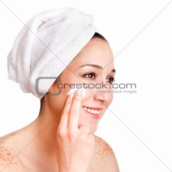 Facial skincare anti-ageing exfoliation