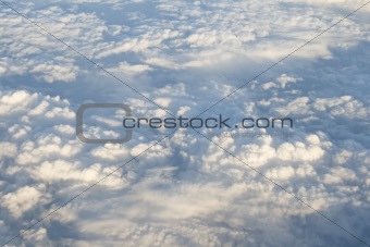 Clouds, view from airplane