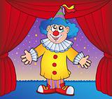 Clown on circus stage 1