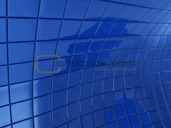 abstract blue tiles