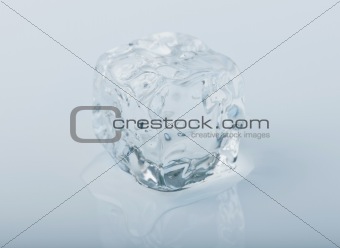 Ice cube close-up