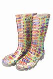 Pair of women's  rubber boot
