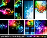 Abstract Business Card Collection: Flow of lights 2