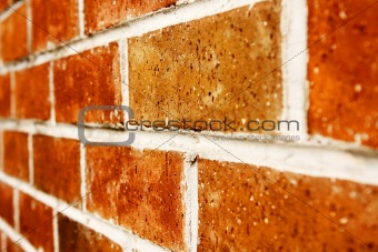 Close up of brick wall for background