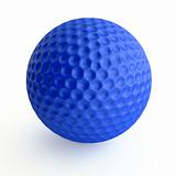 Blue golf ball