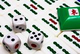 Mahjong - asian game with dices