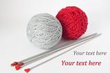 Balls of yarn for knitting