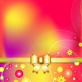 colorful abstract background with bow